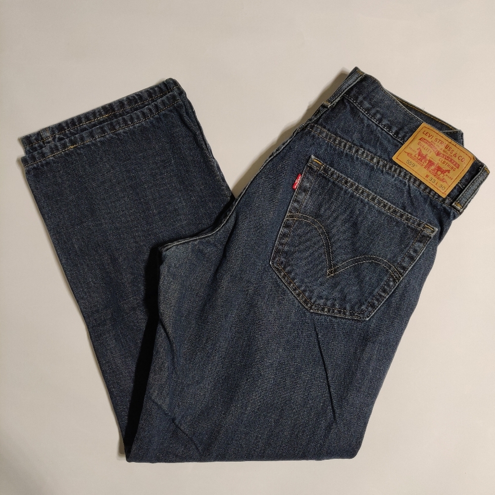 Levi's 559 Relaxed Straight Blue Jeans W33 L30